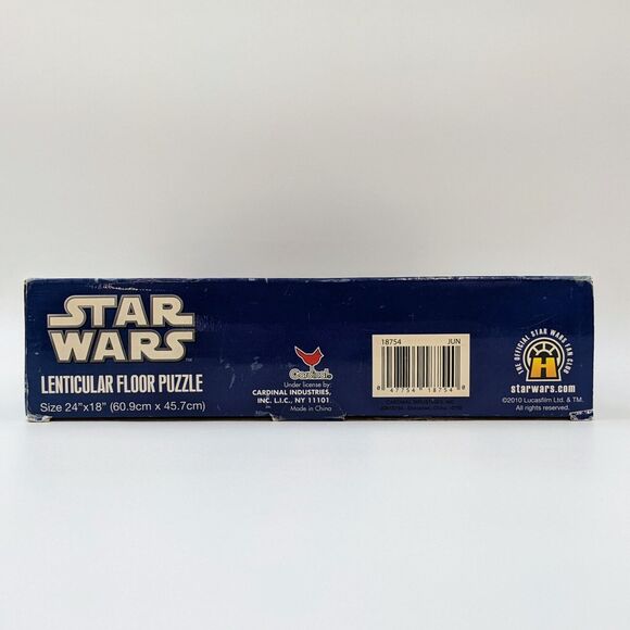 Star Wars Clone Wars Yoda Lightsaber 40 Pc Lenticular Puzzle 24x18 Cardinal 2010 - Picture 4 of 7